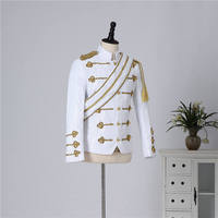 Performance Costume Smoking Blazer Hommes Adulte Paillettes Cour Européenne Style Paillettes Costume De Mariage Veste Costume De Scène Plus La Taille 6XL