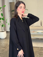 Abaya Femme Modeste et Polyvalente en Polyester, Coupe Slim, Mi-longue, Nouvelle Collection Automne 2026, Vente en Gros OEM/ODM