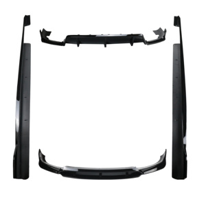 طقم موزع شفاه أسود مصد خلفي أسود لتنورة جانبية لسيارة BMW X6 G06 من نوع BMW - Product Image 1