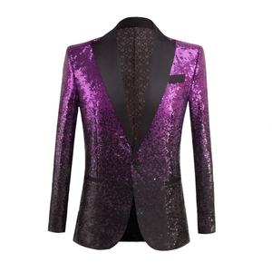 Traje de Alta Calidad para Hombre, Blazer, Chaleco y Pantalón, Conjunto de 1 Pieza para Boda, Traje de Graduación con Lentejuelas - Product Image 1