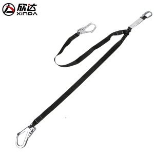 Xinda Double Hook <b>Buffer</b> Belt Polyester Reinforced High Altitude Fall Protection Safety Equipment - Product Image 2