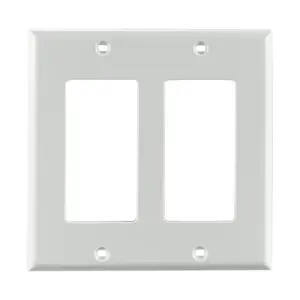 USA 1 Gang Single Plastic Decorative GFCI Receptacle Faceplate Electric Plain Material Toggle Light Switch Wall Plate Cover