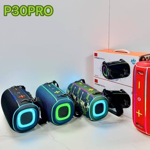 <span class=keywords><strong>Altavoz</strong></span> Portátil P30PRO RGB Resistente al Agua de 5.3 Pulgadas, 40W de Alta Potencia, con Correa de Mano, Inalámbrico, Estéreo, para Exteriores, Camping, Playa y Fiestas - Product Image 1