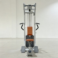 Appareil de musculation réglable en acier pour presse d'épaules, rame assise parallèle et extension dorsale, avec pile de poids de 100 kg, pour les bras et les épaules