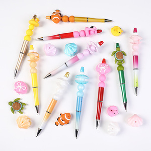 3D silicone beads - DIY <b>bracelet</b> necklace loose beads jewelry accessories Sea turtle clownfish bead <b>stringing</b> beads wholesale - Product Image 2