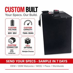 แบตเตอรี่อัพเกรด 80V 65Ah เทียบกับแบตเตอรี่เดิมสำหรับ Sur-Ron <span class=keywords><strong>Ultra</strong></span> Bee, ให้พลังงานมากขึ้นและระยะทางไกลขึ้น, 5200Wh <span class=keywords><strong>22S</strong></span> เซลล์, ติดตั้งง่าย - Product Image 5
