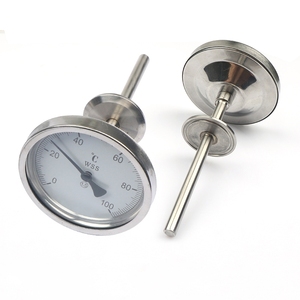 Oil Filled WSS Industrial <strong>Temperature</strong> <strong>Gauge</strong> 0-100cc 150cc 200cc SS304 SS316 Bimetal Thermometer for Hot <strong>Water</strong> Boiler Steam - Product Image 4
