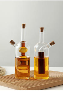 High Boro silikat glas Gewürz flasche 2 in <span class=keywords><strong>1</strong></span> Öltopf Küche Sojasauce Essig Dual-Purpose-Gewürz flasche - Product Image 3