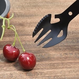 DF en Oferta, Cuchara y Tenedor Multifunción Compactos de Acero Inoxidable para Exteriores, Utensilios de Cocina para Camping, Abridor de Botellas y Latas, Llave Inglesa - Product Image 5