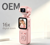 Kamera Aksi 4K yang Mampu Menggunakan PC-CAM Layar IPS 1,69 inci 180 °   Lensa yang Dapat Diputar Mendukung Kartu SD 512GB OEM Dapat Disesuaikan