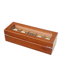 Boîte de présentation de montres en bois de haute qualité personnalisée avec logo imprimé de luxe pour les amateurs de montres
