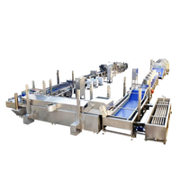 Productielijn voor Franse frieten, Amerikaanse frieten, automatische vrieslijn voor aardappelreepjes & productielijn voor Franse frieten