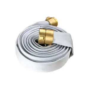 Made In China 10-30M Fire Hose And Agricultural Hose With Canvas/PVC/TPU Lining Firefighting Equipment Accessory