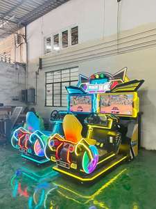 เครื่องเกมแข่งรถแบบเคลื่อนไหว Speed Racer 2 สำหรับผู้เล่น 2 คน ใช้เหรียญ  หน้าจอคู่ จำลองการขับขี่ สำหรับสถานที่เล่นเกมในร่มเชิงพาณิชย์ - Product Image 6