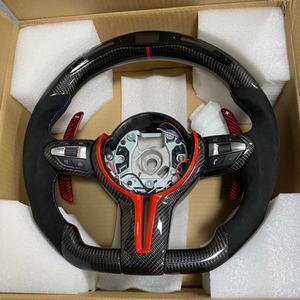 Accesorios Personalizados para Automóviles, Volante LED de Fibra de Carbono para <span class=keywords><strong>BMW</strong></span> Serie F10 F15 F16 F25 F26 F30 F32 F35 F39 F80 F82 <span class=keywords><strong>M5</strong></span> M2 - Product Image 4