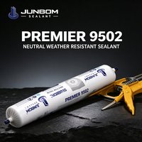 JUNBOM 9502 Mastic silicone neutre premium, sans apprêt, application facile, pour joints de fenêtres, portes et bâtiments, fourniture directe usine OEM