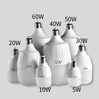 Ampoule LED SMD haute puissance en forme de T E27 E40 20W-60W 2700K-6500K Température de couleur pour la maison, le garage, l'usine
