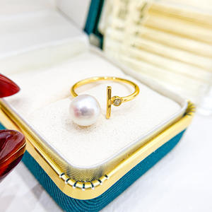 แหวนเงินแท้ S925 พร้อมฐานเปล่าสำหรับทำเครื่องประดับมุก DIY รุ่นเพชรเม็ดเดียว สำหรับลูกปัดขนาด 8-10 มม. ฐานเครื่องประดับเงิน 1881 - Product Image 4