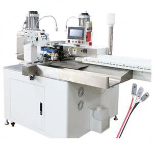 เครื่องจัดเรียงสายเคเบิลแบบหัวเดียวสำหรับเคลือบดีบุก หัวคู่สำหรับตัด ปอก และบิดลวด พร้อมเครื่องจีบในตัว - Product Image 2