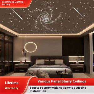 Pırıltı LED <span class=keywords><strong>Fiber</strong></span> optik yıldız tavan paneli açık dış oturma odası kullanımı için uzaktan kumanda renk değişimi Starlight - Product Image 4