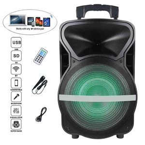 Loa 15 Inch 100W Bộ Karaoke Di Động Hỗ Trợ Loa TWS Đèn LED Tiệc Tùng-Stand-Mic-pin Bocina Parlant - Product Image 3