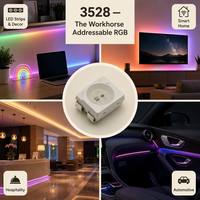 OEM disponible, IC intégré WS2812/SK6812 3528, LED RGB adressables ou bandes LED intelligentes pour la maison intelligente et les jeux