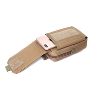 Pochette tactique multifonction unisexe, camouflage, nylon découpé au laser, PVC Oxford, fermeture éclair, antivol, imperméable, pour l'extérieur