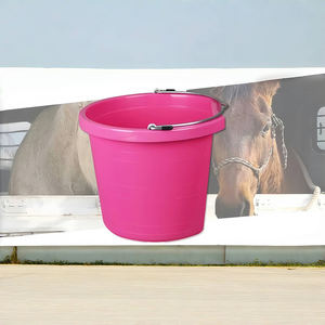 Alta resistência durável plástico animal alimentador cavalo alimentador balde alimentação calha - Product Image 4