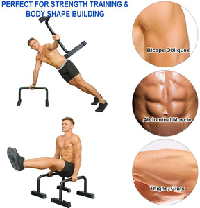 WellShow Sport Home Gym Equipment Push up Handle Dip <strong>Bar</strong> Stand Strengthen Training <strong>Parallettes</strong> - Product Image 2