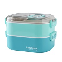 Offre spéciale Boîte à lunch pour enfants isolée à double couche Enfants 304 Boîte à lunch étanche en acier inoxydable de qualité alimentaire