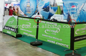 Weihai Wisezone fabrika doğrudan açık ücretsiz ayakta <span class=keywords><strong>Cafe</strong></span> bariyer modüler 200cm özel Logo dikdörtgen kaldırım burcu <span class=keywords><strong>Banner</strong></span> - Product Image 4