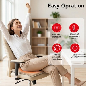 Cojín Calefactor Portátil de Nano Carbono de 45x45cm, Funda Lavable Extraíble, Alimentado por Batería USB, para Hogar, Oficina y Exteriores - Product Image 6