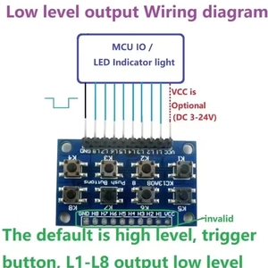 BSSY)Eletechsup KC13A08 Módulo de Teclado de 8 Botones para PLC MCU AVR ARM LED Breadboard Electrónica DIY - Product Image 2
