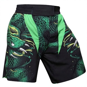 Best Quality Low Price Custom MMA Fight <b>Shorts</b> Men <b>Grappling</b> Boxing Breathable Quick Dry Stretch Spandex/Polyester OEM Printed - Product Image 1