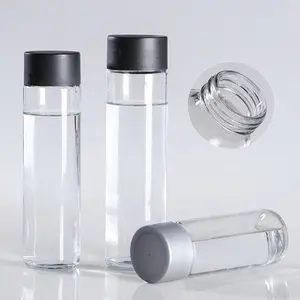 250ml 300ml 500ml bouteilles en verre d'eau minérale de boisson de voyage transparentes vides