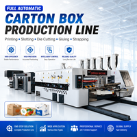 Ligne de production automatique FFG pour l'impression flexographique, le rainurage, la découpe, le pliage, le collage, le cerclage et la liaison de carton ondulé