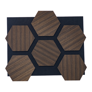Hexágono Akupanel Incombustible Roble Chapa <span class=keywords><strong>de</strong></span> <span class=keywords><strong>madera</strong></span> Listón Prueba <span class=keywords><strong>de</strong></span> sonido Panel <span class=keywords><strong>de</strong></span> pared <span class=keywords><strong>de</strong></span> <span class=keywords><strong>madera</strong></span> acústica - Product Image 3