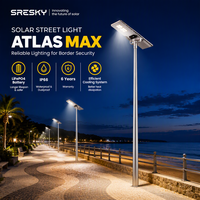 Lampe solaire de route SRESKY à haute luminosité 100W 140W 160W 200W, éclairage solaire extérieur pour rue, étanche IP66 pour allée