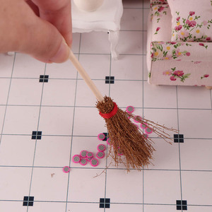 Miniature Food Play <b>Magic</b> Broom Mini <b>Model</b> 1:12 Dollhouse Cleaning Tool DIY Accessories Dollhouse - Product Image 3