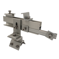 Système de panneaux solaires en aluminium trapézoïdal industriel anodisé, rail solaire, tôle, support de toit en tôle, support de carport solaire, pince solaire