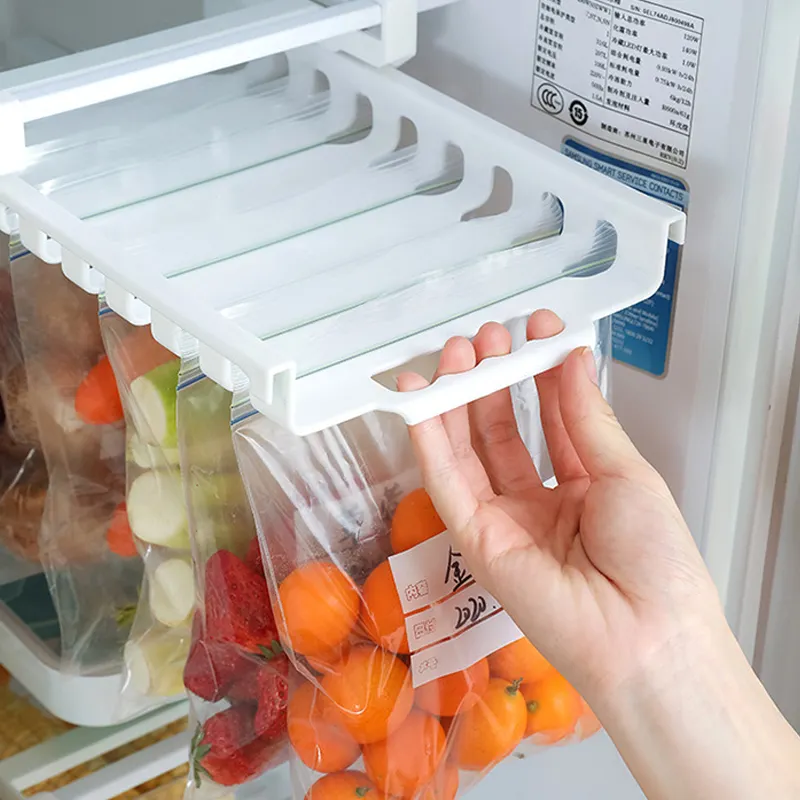 Refrigerator Hanging Storage Food Sealed Bag Kitchen Accessories Household Items Fridge Bag Drawer Styles Storage Hanging Rack