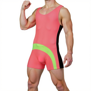 New sexy người đàn ông đồ lót của nam giới Jumpsuit sexy chặt chẽ không tay Jumpsuit cho nam giới Polyester Spandex gay bodysuit đồ lót của nam giới - Product Image 1