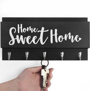 Correo y llavero Soporte organizador <span class=keywords><strong>de</strong></span> entrada decorativo para correa <span class=keywords><strong>de</strong></span> cuero <span class=keywords><strong>de</strong></span> perro ganchos gafas <span class=keywords><strong>de</strong></span> sol <span class=keywords><strong>monedero</strong></span> chaqueta - Product Image 3