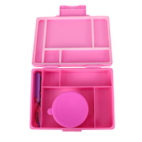 Boîte à lunch pour enfants Bento Contenants en plastique en plastique Boîte à lunch pour adultes/tout-petits Boîte à lunch Bento à 5 compartiments