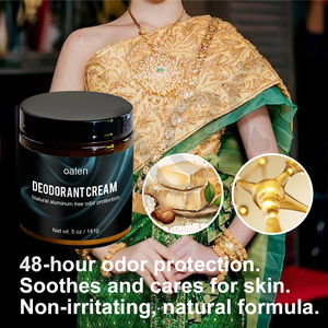 Oalen Marque privée Crème déodorante naturelle biologique <span class=keywords><strong>Sans</strong></span> bicarbonate Contrôle des odeurs pour le corps des femmes et des hommes - Product Image 3