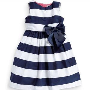 Vente en gros de vêtements d'été pour enfants de style coréen, robe unie pour filles avec nœud, pour filles, en provenance de Chine - Product Image 3