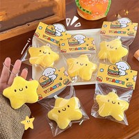 Mignonne Fille En Peluche Étoile Poupée Pendentif Grinçant Poupée Porte-clés Accessoires Étudiant Sac À Dos Pendentif En Gros