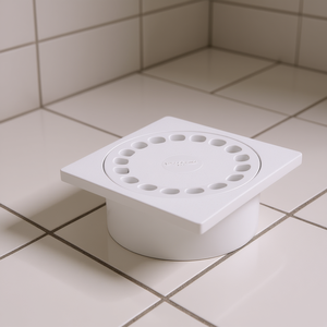 Sifón de desagüe vertical interno gris PP 150x150mm - Product Image 2