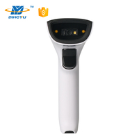 Escáner de Código de Barras 2D Inalámbrico Industrial IP65 con Base, Lector de Códigos QR USB, Resolución de 3mil, Detección Automática, en Existencia