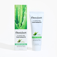 Dentifresh Dentifrice Bio à l'Aloe Vera Sans Fluor 75ml Soin Naturel pour une Haleine Fraîche pour Dents Sensibles